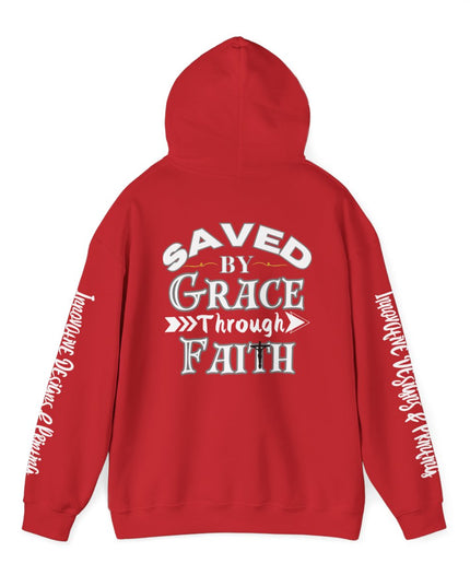 Saved By Grace Through Faith - Unisex Heavy Blend Hoodie