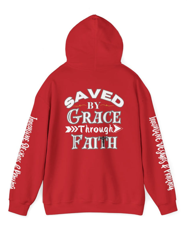 Saved By Grace Through Faith - Unisex Heavy Blend Hoodie
