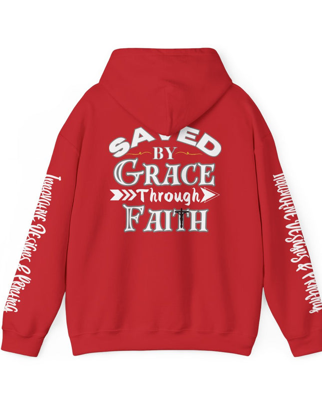 Saved By Grace Through Faith - Unisex Heavy Blend Hoodie