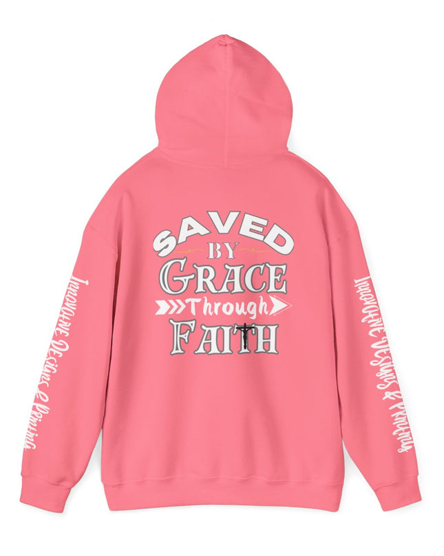 Saved By Grace Through Faith - Unisex Heavy Blend Hoodie