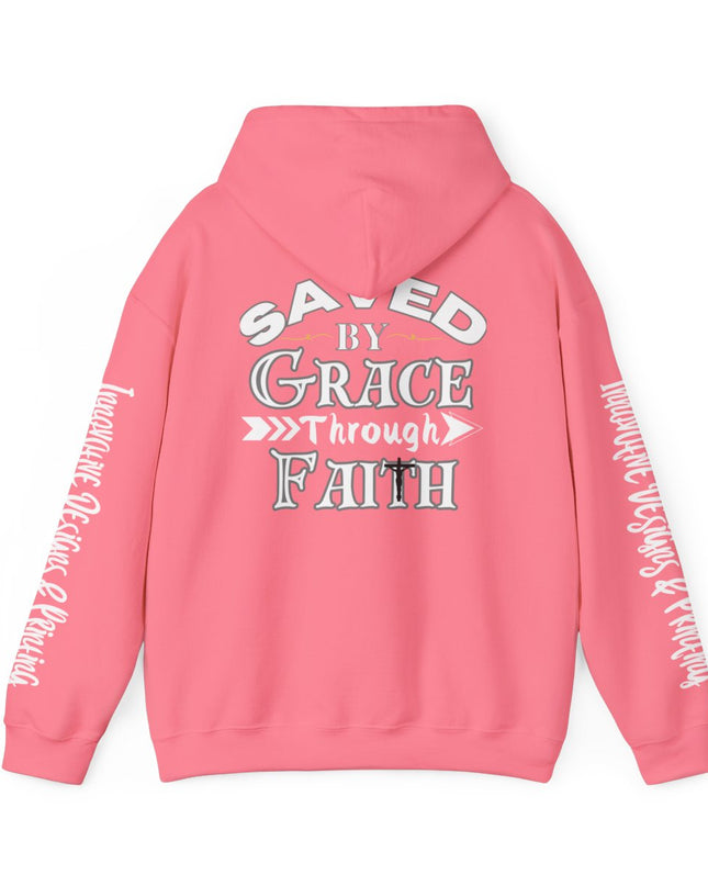 Saved By Grace Through Faith - Unisex Heavy Blend Hoodie