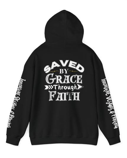 Saved By Grace Through Faith - Unisex Heavy Blend Hoodie