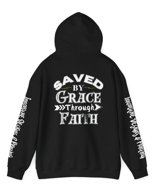 Saved By Grace Through Faith - Unisex Heavy Blend Hoodie