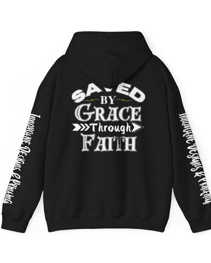 Saved By Grace Through Faith - Unisex Heavy Blend Hoodie