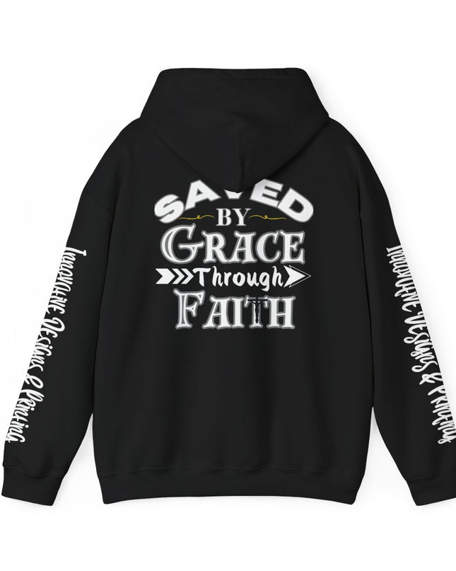 Saved By Grace Through Faith - Unisex Heavy Blend Hoodie