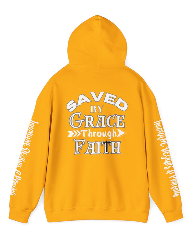 Saved By Grace Through Faith - Unisex Heavy Blend Hoodie