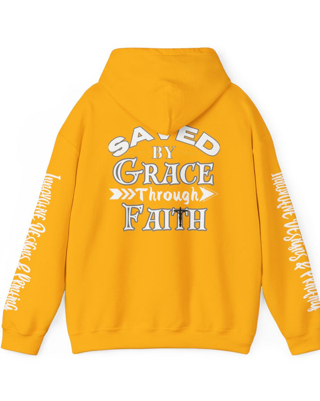 Saved By Grace Through Faith - Unisex Heavy Blend Hoodie