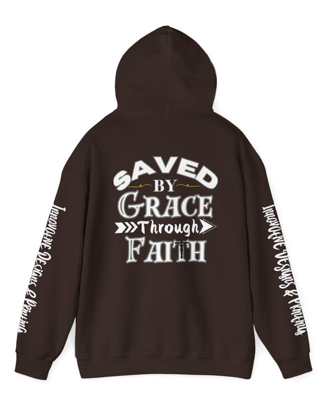 Saved By Grace Through Faith - Unisex Heavy Blend Hoodie