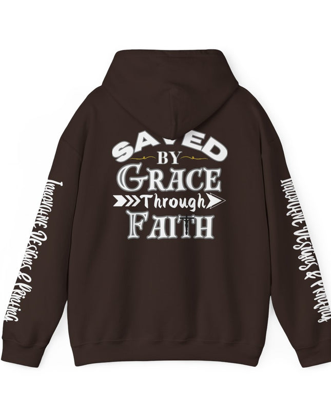 Saved By Grace Through Faith - Unisex Heavy Blend Hoodie