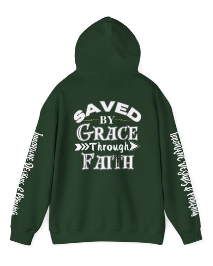 Saved By Grace Through Faith - Unisex Heavy Blend Hoodie