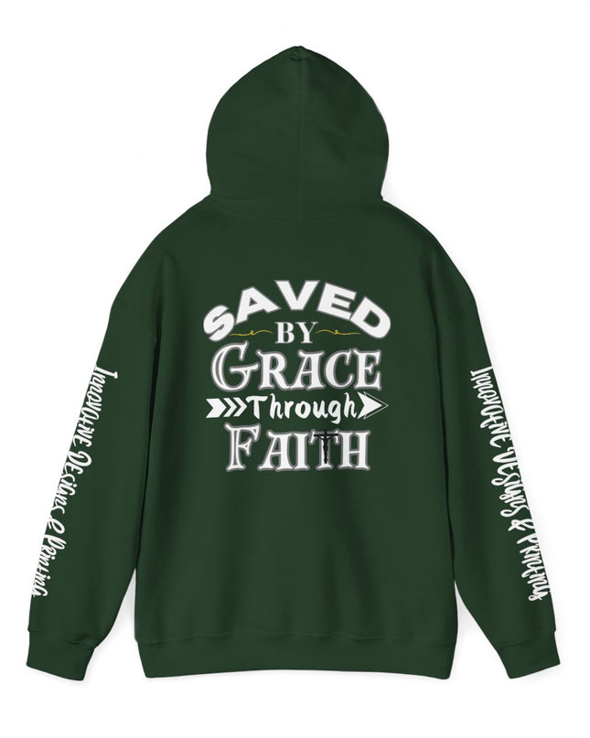 Saved By Grace Through Faith - Unisex Heavy Blend Hoodie