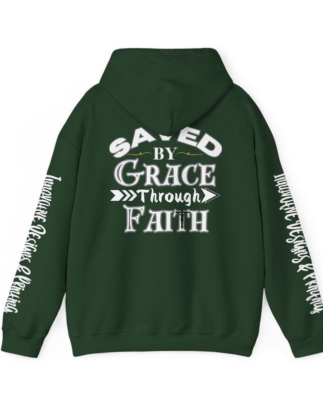 Saved By Grace Through Faith - Unisex Heavy Blend Hoodie