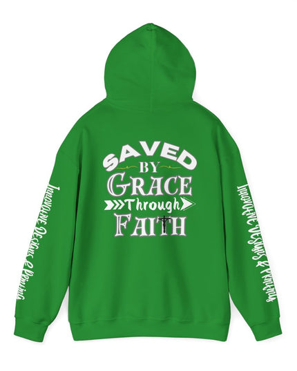 Saved By Grace Through Faith - Unisex Heavy Blend Hoodie