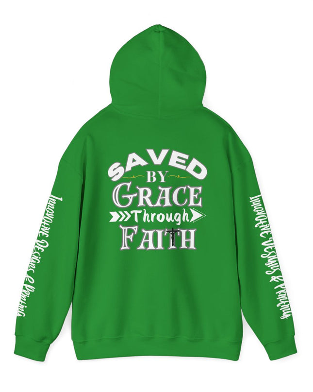 Saved By Grace Through Faith - Unisex Heavy Blend Hoodie