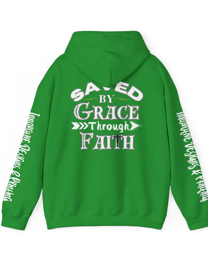 Saved By Grace Through Faith - Unisex Heavy Blend Hoodie