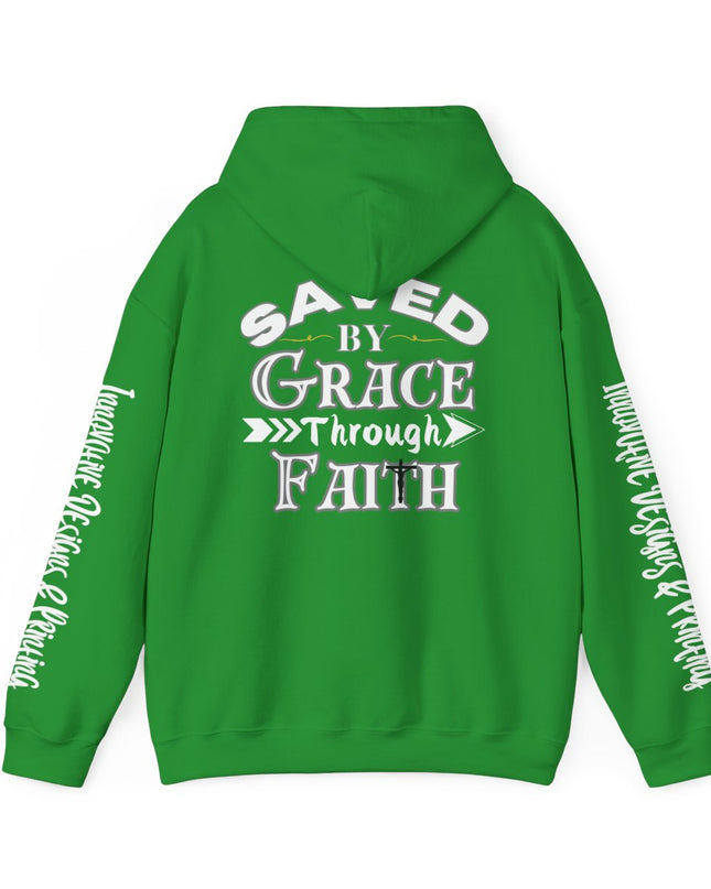 Saved By Grace Through Faith - Unisex Heavy Blend Hoodie