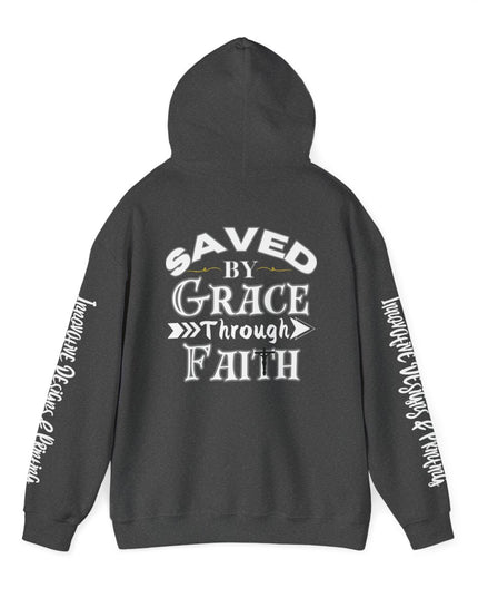 Saved By Grace Through Faith - Unisex Heavy Blend Hoodie