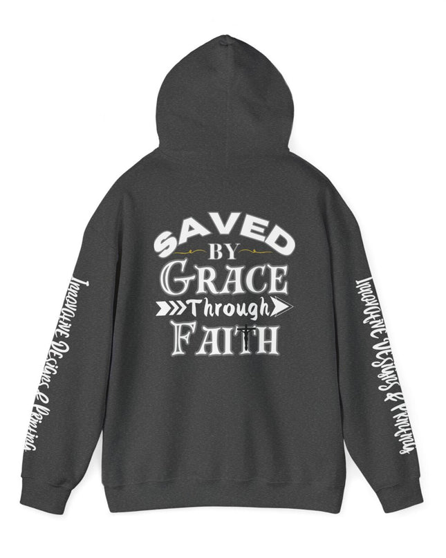 Saved By Grace Through Faith - Unisex Heavy Blend Hoodie