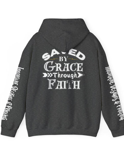 Saved By Grace Through Faith - Unisex Heavy Blend Hoodie