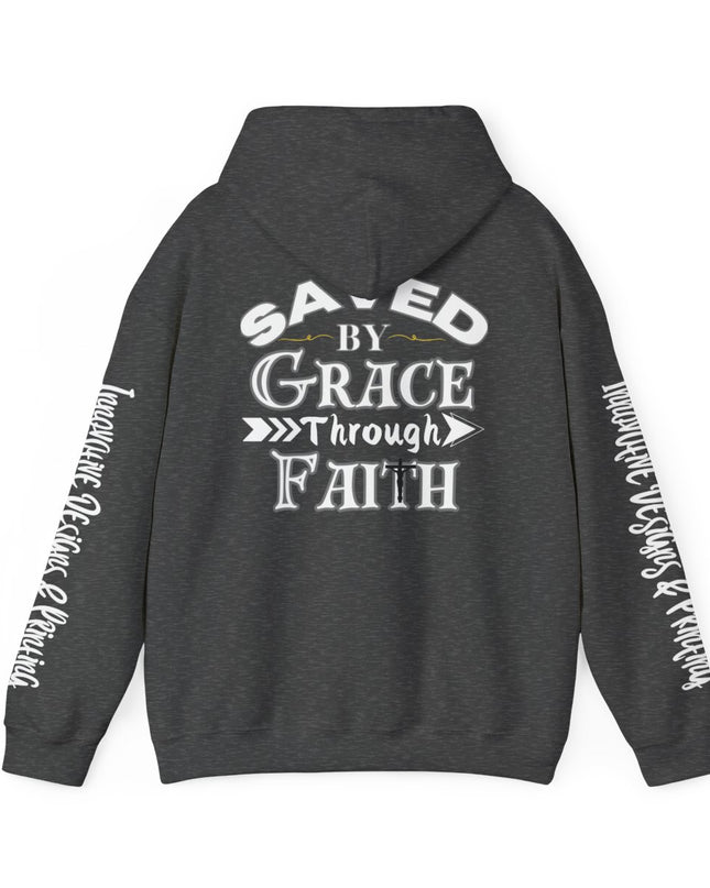 Saved By Grace Through Faith - Unisex Heavy Blend Hoodie