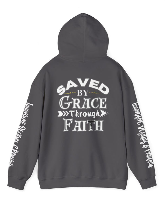 Saved By Grace Through Faith - Unisex Heavy Blend Hoodie