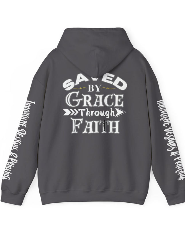 Saved By Grace Through Faith - Unisex Heavy Blend Hoodie
