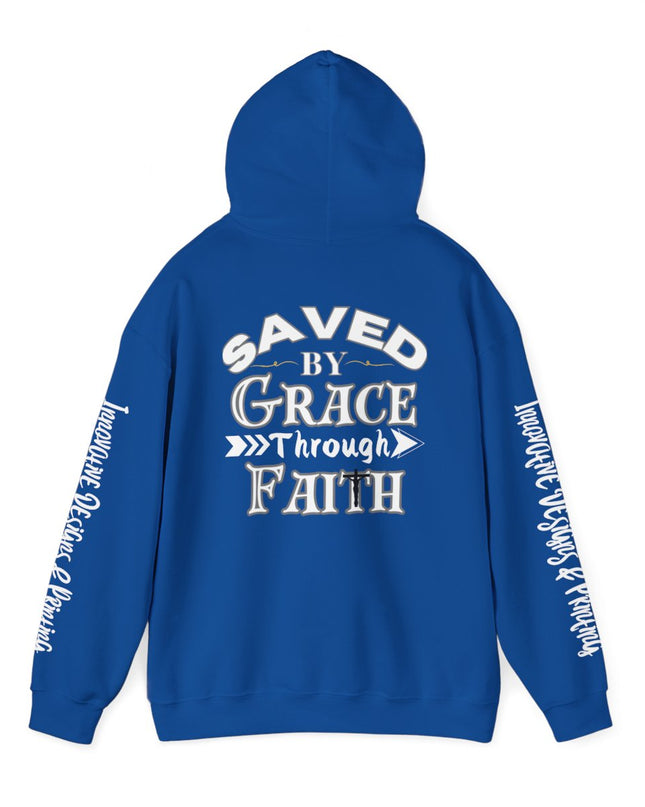 Saved By Grace Through Faith - Unisex Heavy Blend Hoodie